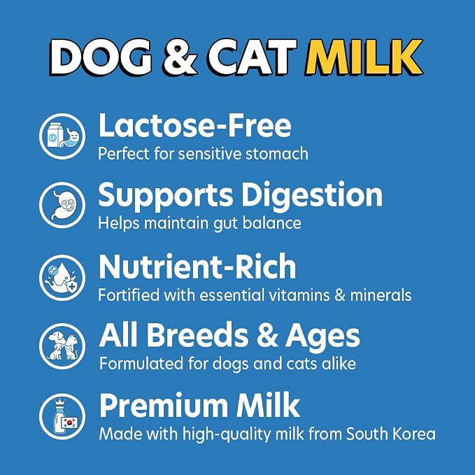 SuperPaw Pet Milk – Lactose-Free Dog & Cat Milk for All Breeds and Ages, Easy to Digest, Liquid Formula for Sensitive Stomachs, Nutrient-Rich – 10 Pack (60.87oz)