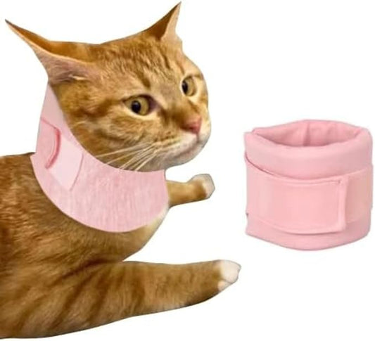 Cat Neck Brace Cover - Adjustable Elizabethan Collar for Post-Surgery Recovery, Anti-Lick Wound, Protective Cervical Cone for Small Medium Large Dogs Cats (Neck Girth 5.9-12.6" Depth3.9