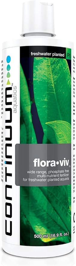 Continuum Aquatics Flora Viv – Multi Nutrient Fertilizer for Freshwater Planted Aquariums, Phosphate Free