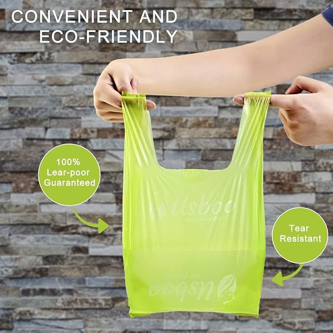 Baby Disposable Diaper Bags,2 Pack (600 Count) Oxo-Biodegradable Diaper Sacks,Easy-Tie Handles,Diaper Disposal or Pet Waste Bags