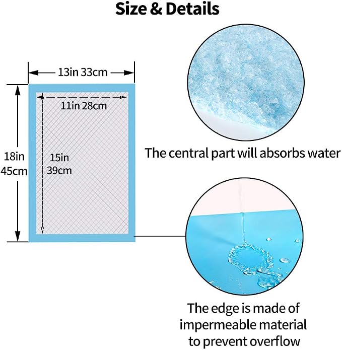 Amakunft 2 Pcs Guinea Pig Bed Mat Washable, Rabbit Winter Bed Pad for Indoor & Rabbit Pee Pads, Pet Toilet/ Potty Training Pads, Super Absorbent Guinea Pig Disposable Diaper