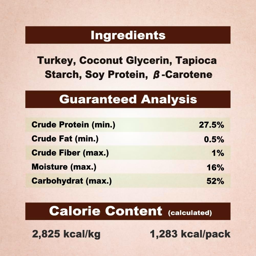 AFreschi Natural Turkey Treats Star Bites –16 oz, Hexagonal Shape, USA-Sourced Trukey, All-Natural, Hypoallergenic, Low-Fat, Healthy & Easily Digestible, Puppy & Training Snack & Small Dogs