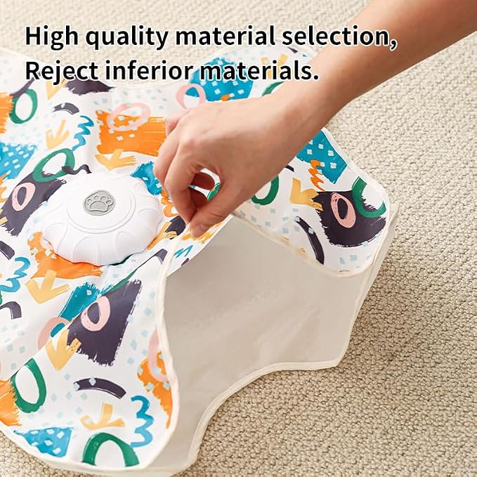 Interactive Cat Toys for Indoor Cats, [Newly Upgraded] Rechargeable Touch Activated Hide and Seek Kitten Toys for Bored Indoor Adult Cats（Fish Style）