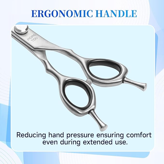 7 Inch Curved Dog Grooming Scissors, 9CR Stainless Steel Pet Shears, Smooth Cutting for Precision Trimming