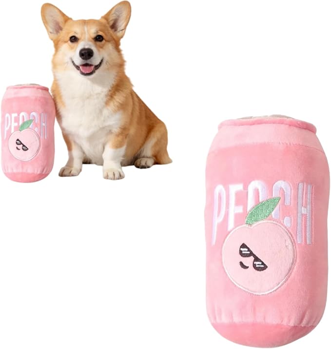 1 Pcs Puppy Toys to Keep Them Busy, Dog Squeaky Toys for Small, Medium Dogs, Puppy Teething Toys for Gentle Chew, Non-Destructive Play (Pink)