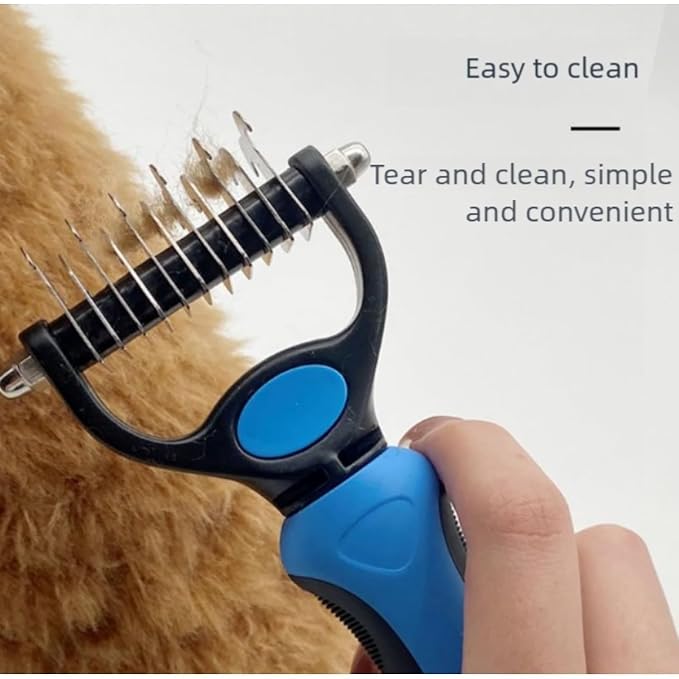 acssart Pet Grooming Brush Original - Pet Pro Grooming Tool, Deshedding for Cats & Dogs (Black)