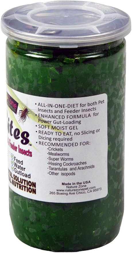 Nature Zone Total Bites for Crickets & Feeder Insects, Soft Moist Food, 24-Ounce