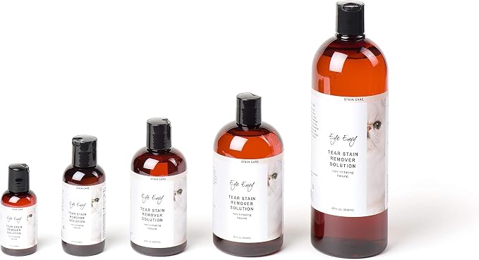 Eye Envy Tear Stain Remover Solution for Cats. Gentle, Natural and Safe. Cleans Tear Stains. Recommended by Breeders, Groomers. Remove Eye Stains from Persians and Exotics. 2 oz. Made in USA