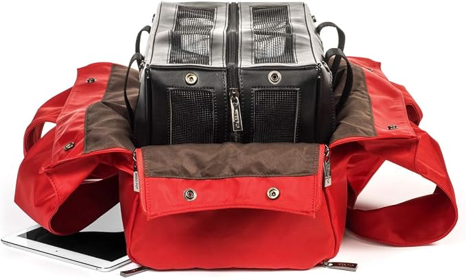Shell Tote (ONLY for use Interchangeable Base PET Carrier) Sporty RED