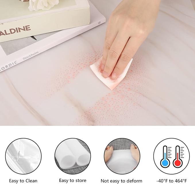 Gartful Extra Large Silicone Craft Mats, 35.4" x 23.6" Silicone Sheet, 1.8mm Thick Multipurpose Pad for Jewelry Casting Resin Mold, Nonstick Placemat, Countertop Protector, Counter Table, Translucent