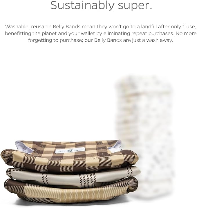 Pet Parents® Washable Belly Bands for Male Dogs (3pack) + Extendrs® of Durable Dog Diapers Male, Premium Male Dog Diapers & Dog Wraps (Medium, Oxford)