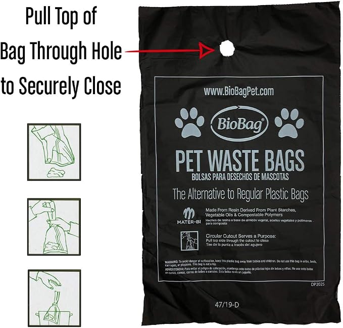 BioBag Compostable Pet Waste Bags, Standard Size, 50 Count (187105-4) (Pack of 4)