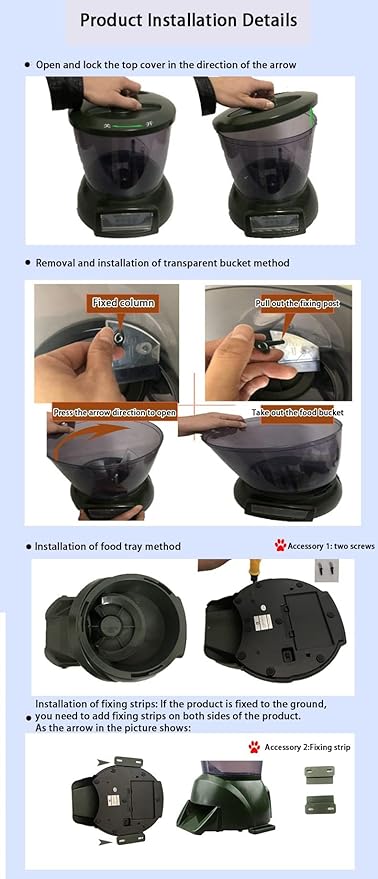 4.5L Pond feeder, Automatic fish feeder for pond outdoor, Fish feeder automatic dispenser, Timer High Capacity for Vacations & Hot or cold weather- battery powered