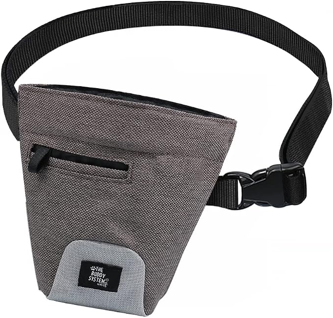 The Buddy System Buddy Bag - Waist Belt Bag with Magnetic Closure for Pet Training, Running and Walking - Container Pouch for Dog Walking