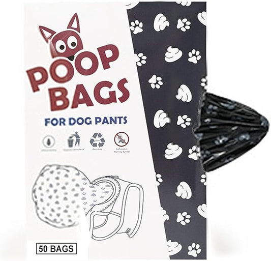 50 Counts Per Pack Dog Pee Bags (No Pant)