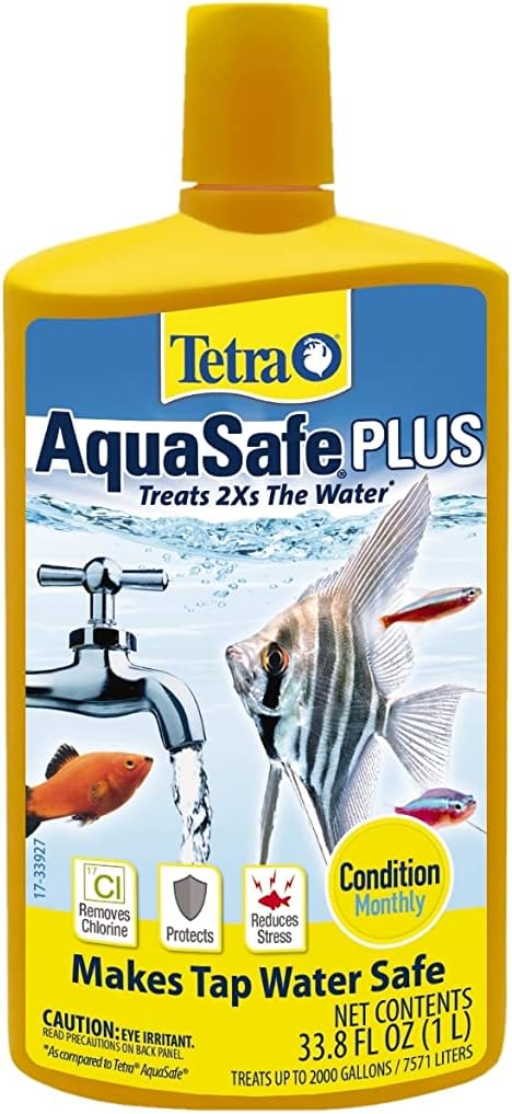Tetra 16163 202.8 oz AquaSafe Plus Water Conditioner (1 CASE of 6-33.8 OZ Bottles)
