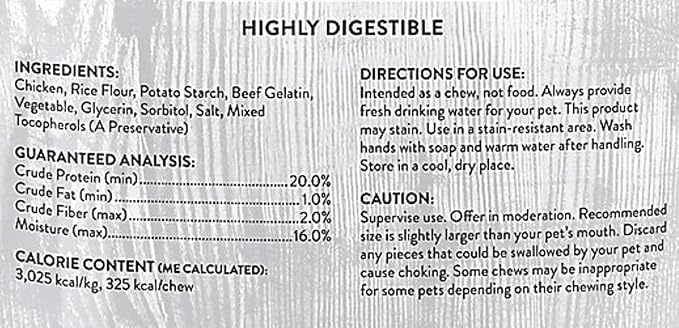Rawhide Free 7 Inch Retriever Rolls with 1 Waste Bag Roll, Chicken 19.4 oz