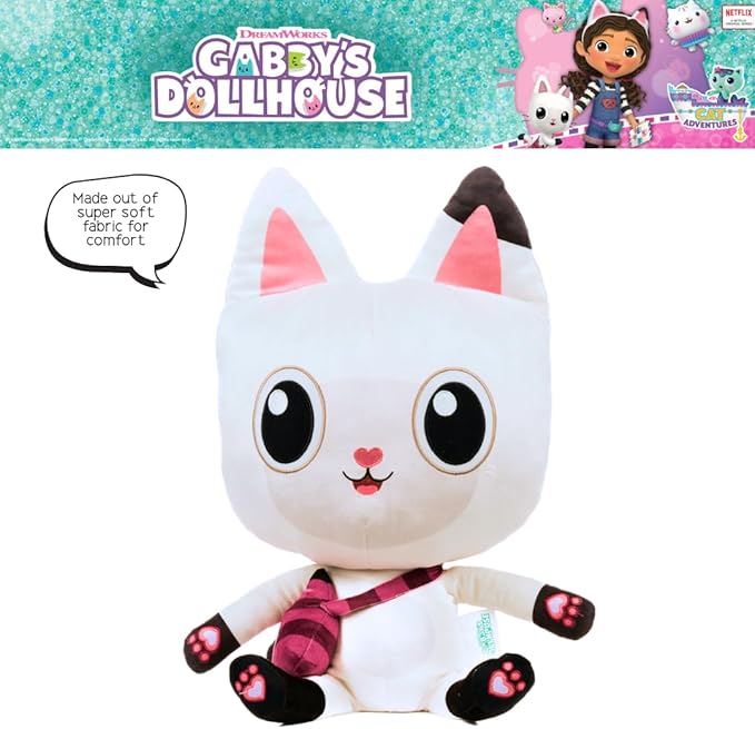 DreamWorks Gabby's Dollhouse Pandy Paws Bedding Super Soft Cozy Cuddle Pillow Buddy, (Officially Licensed Product) By Franco