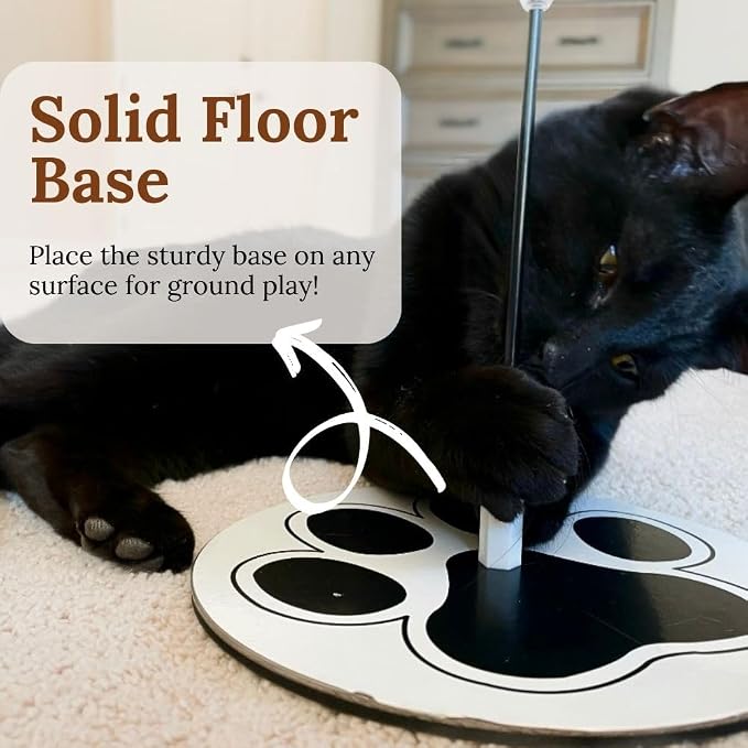 18-Piece Interactive Cat Toys for Indoor Cats, Cat Stuff Heavy Duty Self-Holding Floor Base & Suction Cup - Durable Feather Wand Bird Simulation Self Play Kitten Toys for Bored Adult Cats Juguete Gato