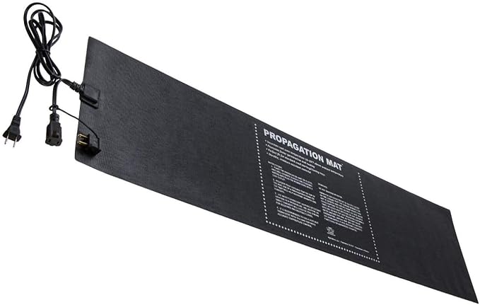 Dirt Genius 19007 Hydroponic 12 x 48 60 Watt Seed Start Seedling Propagation Heat Mat with 6 Foot Power Cord, Single