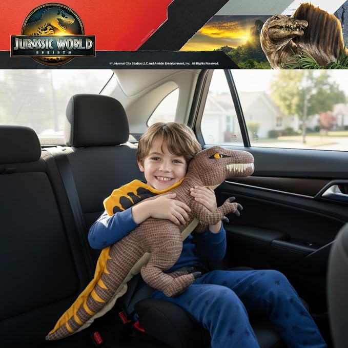 Jurassic World Rebirth Spinosaurus Cuddle Pillow, Kids Bedding Super Soft Plush Pillow, (Officially Licensed Product) By Franco