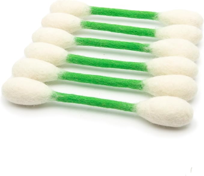 Glaciart One Swabs Cat Toys with Catnip - 6 Pk | Durable for Chew, Cute Cat Toys Interactive Kitty for Boredom, Exercise, & Play | Filled w/Organic Catnip for Anxiety & as Digestive Aid | Gift Idea