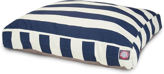 Majestic Pet Shredded Memory Foam Dog Bed Small with Removable Washable Cover – Rectangle Orthopedic Dog Bed–Durable Dog Crate Bed-Flat Dog Bed for Senior Dogs - (27x20) S - Villa - Fern