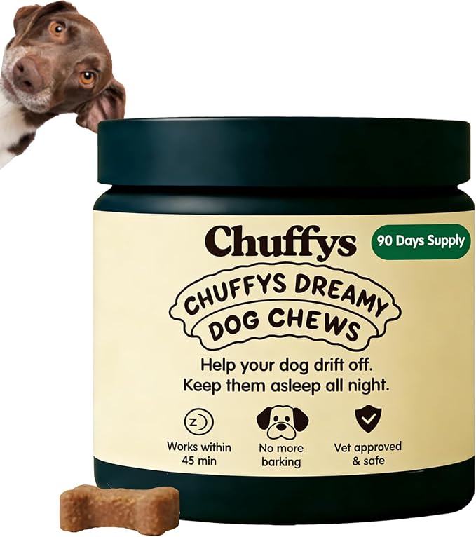 Dreamy Pup Chews, Natural Calming Chews for Dogs, Sleep Guarantee，90 Tablets (1pcs)