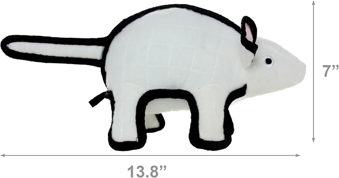 TUFFY® : 2 Pack Mouse Dog Toy: Ultra Durable Plush Toy with Multiple Layers & Reinforced Seams, Washable and Floats, Original Construction