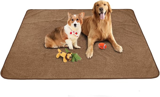 Washable Pee Pads for Dogs, Extra Large Reusable Dog Pee Pad, Waterproof Pet Mat, Dog Playpen Mats for Puppy Training Whelping Playpen Pads