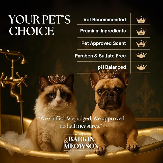 Barkin & Meowson MedExpert Hypoallergenic Intensive Hydration Shampoo 350ml / 11.83 fl.oz for Sensitive Skin, Dogs and Cats - Fragrance Free