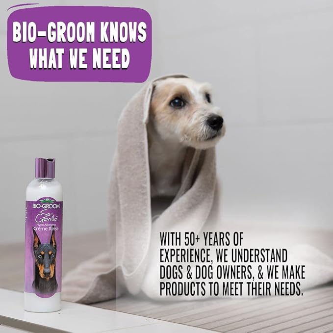 Bio-Groom Oatmeal Dog Conditioner – for Allergies and Itching, Cruelty-Free, Dog Bathing Supplies, Puppy Conditioner for Sensitive Skin, Made in USA, Anti-Itch Dog Products – 1 Gallon