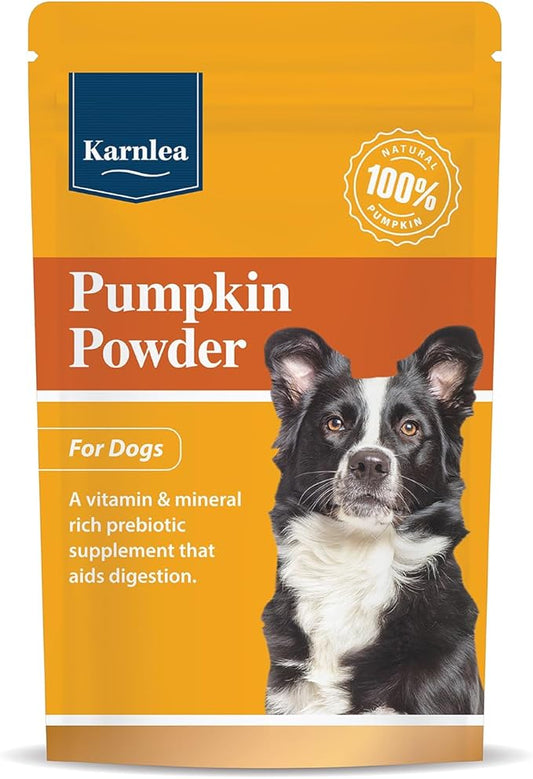 Pumpkin Powder for Dogs - 100% Organic Pumpkin | Natural Fibre for Dogs | Stool Firm | Prebiotic Digestive Aid | Diarrhea Treatment | Canned Pumpkin Alternative | 100g