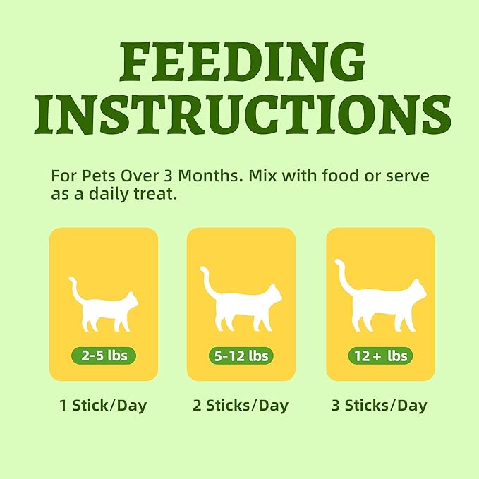 Just Try Cat Grass Sticks for Cat Hairball Control & Teeth Cleaning Dental Chews for Cats Crunchy Cat Treats for Indoor Cats Healthy Cats Treats (17.6 OZ)