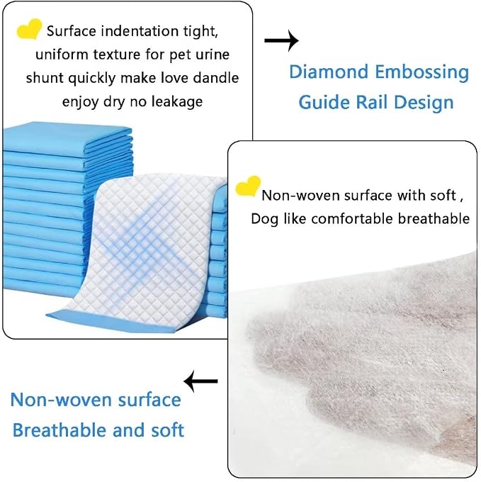 Extra Large Puppy Pads,36"x36" Pee Pads for Dogs,100 Count Training Dog Pee Pads Absorbent & Leak-Proof &Quick Dry,Disposable Pet Potty Pads for House Training Dogs Cats, Rabbits.