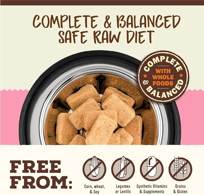 Primal Freeze Dried Raw Cat Food Nuggets Beef & Salmon, Complete & Balanced Meal or Topper, Premium, Healthy, Grain Free, High Protein Raw Cat Food with Probiotics (5.5 oz)