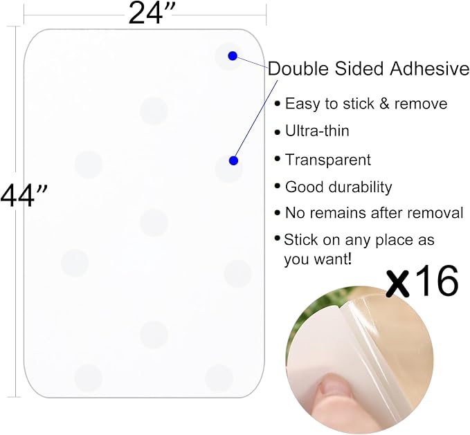 In hand Clear Pet Door Scratch Protector Shield Protect Your Furniture, Heavy Duty Deluxe Flexible Door Guard Cover