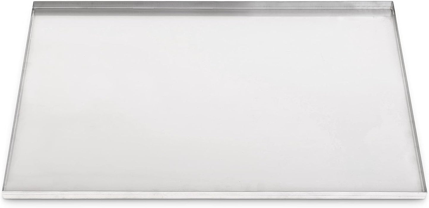 41.3" X 27.75" Metal Replacement Dog Crate Pan Chew Proof Crack Proof Pet Kennel Tray Central Dog Training Crate Pan Pet Supplies, Galvanized, 1" H