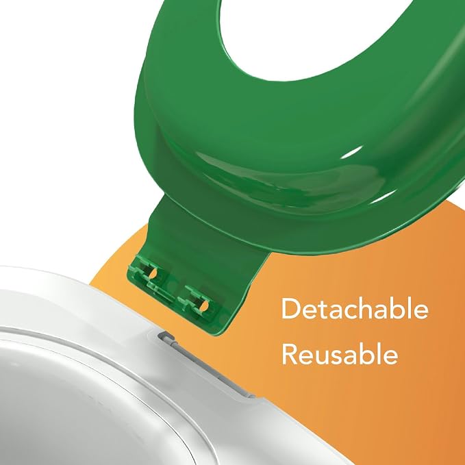 Upgraded Cat Toilet Trainer Kit, Universal Reusable Cat Potty Toilet Training Kit, Removable Cat Toilet Training Kit, Toilet Litter Box Trainer for Home Pet Care (Green)