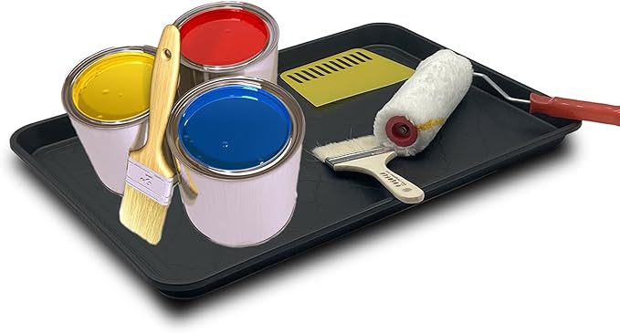 PetLike Boot Tray for Entryway Indoor, Pet Food Mat, 23 x 15.5 inch 2 Packs, Waterproof Heavy Duty Shoe Tray for Indoor and Outdoor, Multi-Purpose Trays for Boots, Shoes, Pets, Garden