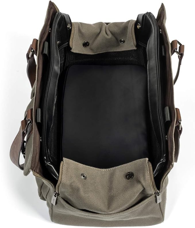 SHELL TOTE (ONLY for use with MISO PUP's Interchangeable BASE PET CARRIER, WEEKEND CANVAS GREEN)