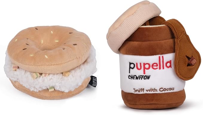 CHEWFFON Dog Puzzle Toy, Cute Dog Enrichment Toy for Boredom and Stimulating,Interactive Hide and Seek Snuffle Crinkle Toys for Small, Medium and Large Dogs