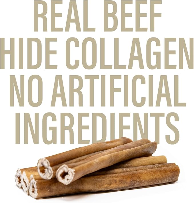 Chewer´S Joy - Treats - Collagen Sticks 5-6" (5 Count) - Beef Collagen Chews for Dogs - Single Ingredient Long-Lasting Chews - High Protein - Made with Beef Hide Collagen – Digestible and Safe