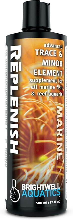 Brightwell Aquatics Replenish Trace Element Supplement for Reef Tanks, 500 ml