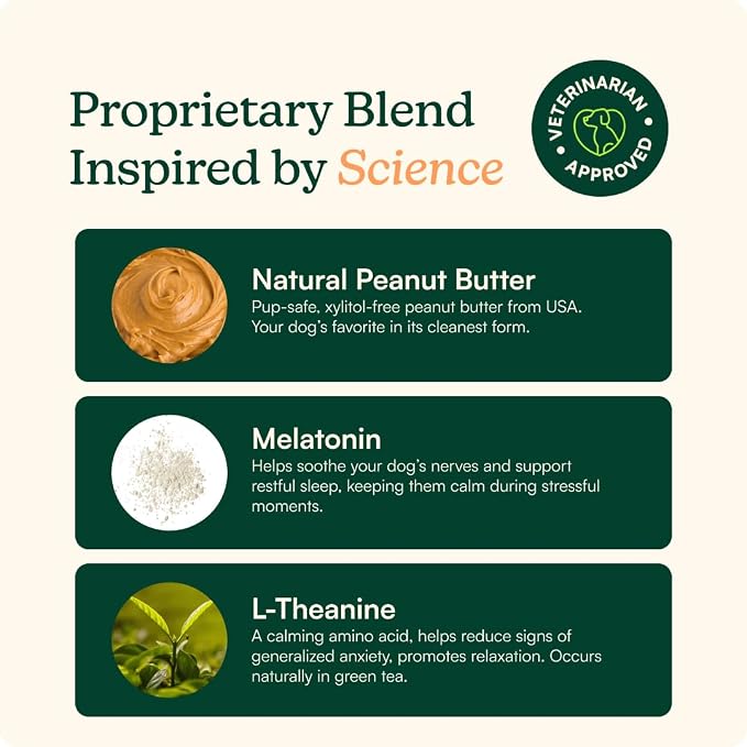 Reggie Calming Peanut Butter for Dogs, 100% Natural Dog Peanut Butter with Melatonin & L-Theanine, Lick Mat Spread for Short-Term Dog Anxiety Relief, Made in USA 16oz (2 Pack)