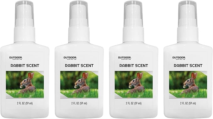 Rabbit Urine Spray 2 oz - Real Rabbit Scent for Dog and Beagle Training, Predator Attractant for Coyote and Fox Hunting and Trapping