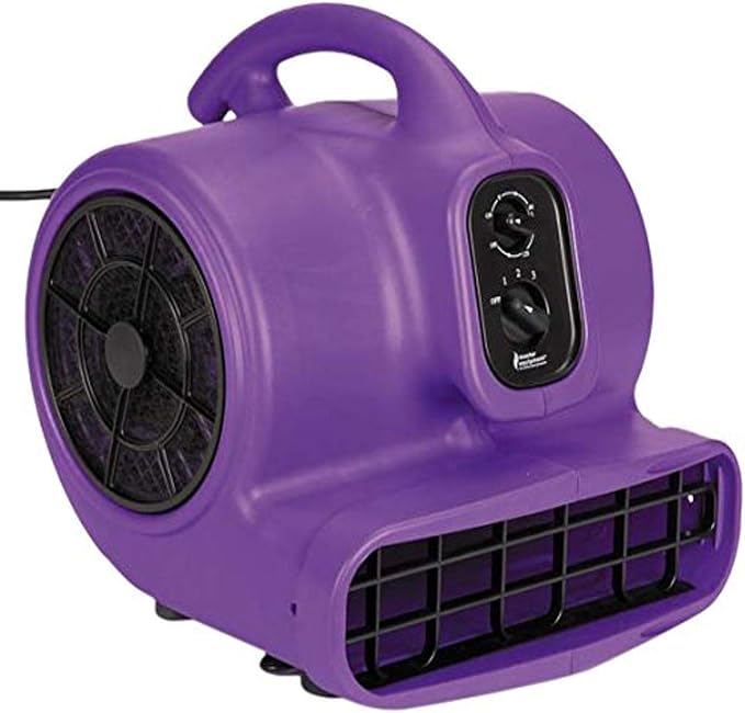 PetEdge Master Equipment Blue Force Air Dryer with Cage – Quiet Pet Fur Dryer Offers 3 Speeds Up to 2,000 CFM, 0.33 HP