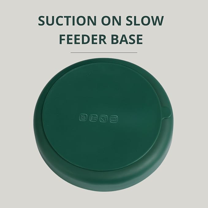 4-in-1 Slow Feeder Dog Bowl and Lick Mat Set, 1 Base and 3 Interchangeable Textured Lids, Suction Base, BPA-Free Silicone, Dishwasher Safe