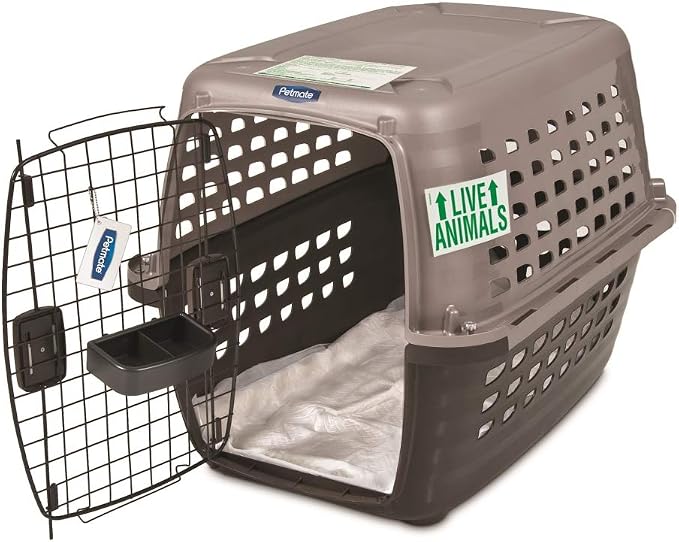 Petmate Sky Kennel Pet Carrier (32 Inch) and Petmate 290300 Kennel Travel Kit