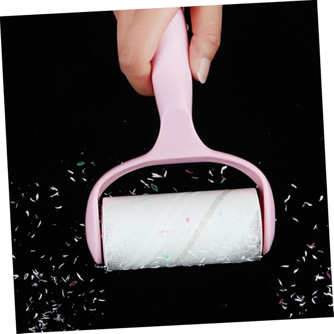 5sets Household Lint Roller for Pet Hair Removal Handle and Dust Cover Hair Cleaner for Clothes Furniture and Carpets